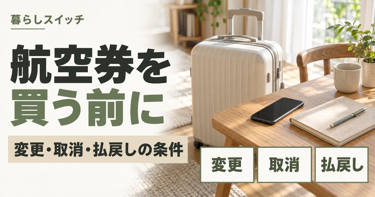 航空券を買う前に